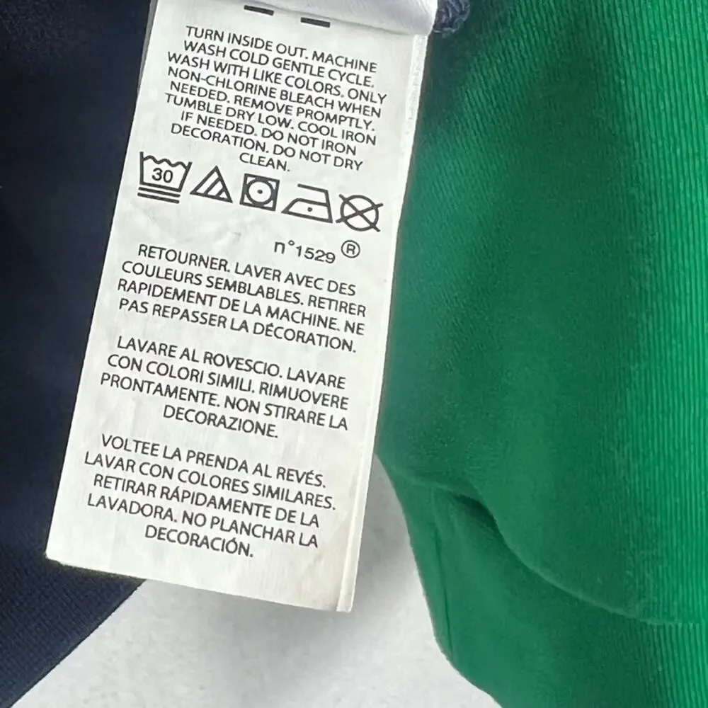 Polo Ralph Lauren Men's Red/Green/Blue Colorblock Retro Logo Pullover Sweatshirt